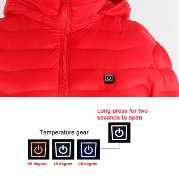 New Heated Jacket Coat USB Electric Jacket Cotton Coat Heater Thermal Clothing Heating Vest Men's Clothes Winter - Image 7